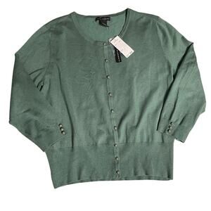 Grace Elements Sage Green Cardigan Sweater size Large